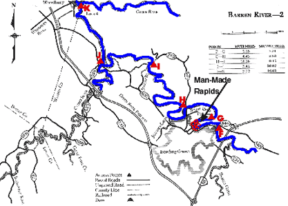 Barren River Mouth of Drakes Creek to Green River Map