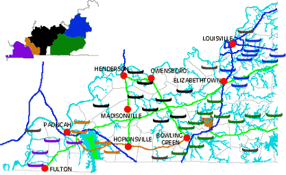 West Kentucky Canoeing Map