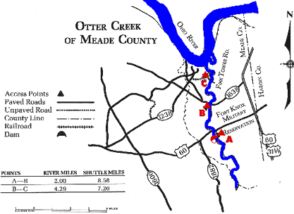 Otter Creek of Meade County Map