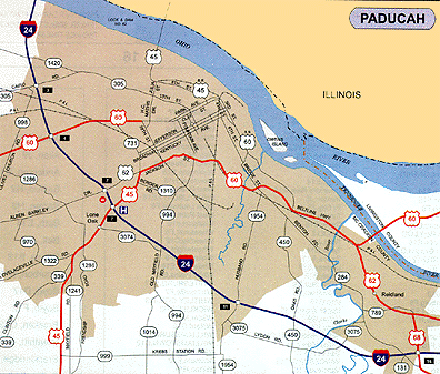 Paducah Map