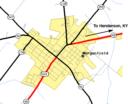 Morganfield Map