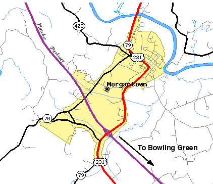 Morgantown Map