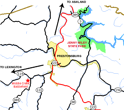 Prestonsburg Map