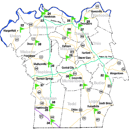 Region 2 of Golf in West Kentucky