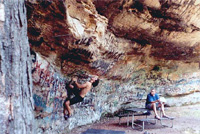 Mark Andrews fighting through the graffitti on Teen Love