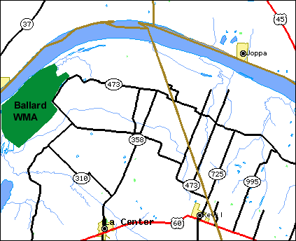 Ballard WMA Map