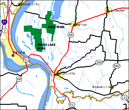 Barlow Bottoms WMA Map