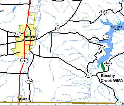 Beechy Creek WMA Map